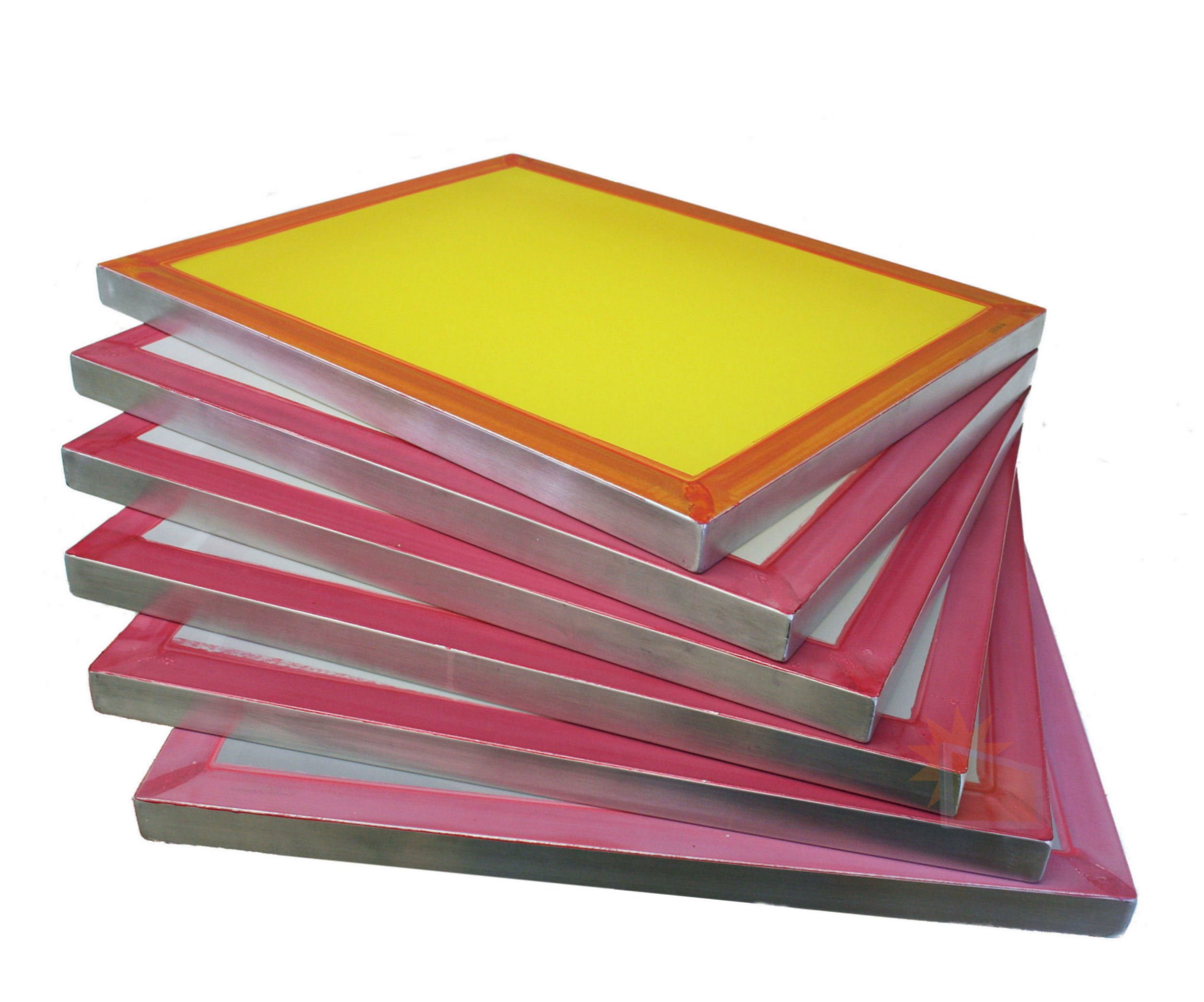 6pack 20"x24" Aluminum Screen Printing Frames w/ 110 tpi White Mesh
