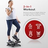 Sunny Health & Fitness 2-in-1 Premium Power Stepper with Resistance Bands view 3
