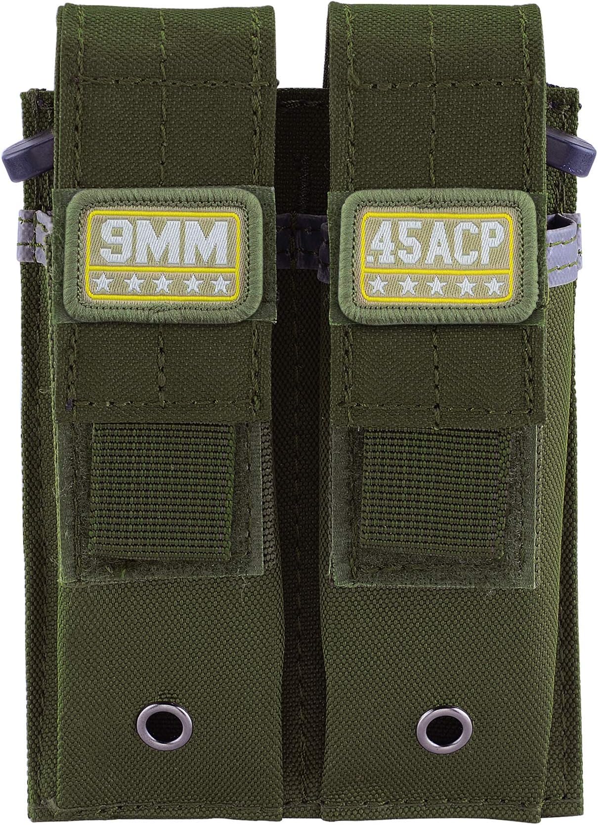 Raiseek Molle Double Pistol Mag Pouch Single and Double Stack Magazine