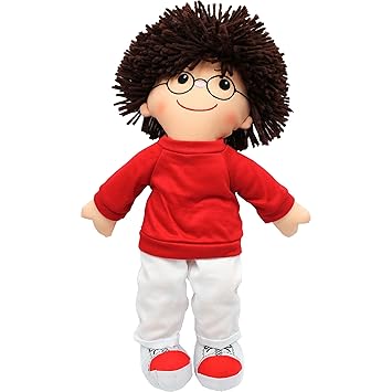 boy doll with glasses