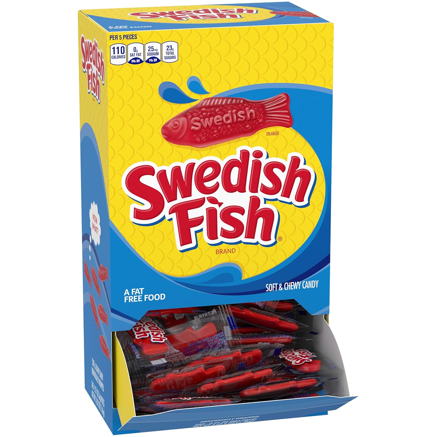 SWEDISH FISH Mini Soft & Chewy Candy, 240 - 0.21 oz Packs : Gummy Candy : Grocery & Gourmet Food