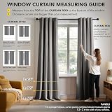 Deconovo Eyelet Blackout Curtains 72in 42x72 Grey Thermal 2 Panels view 2