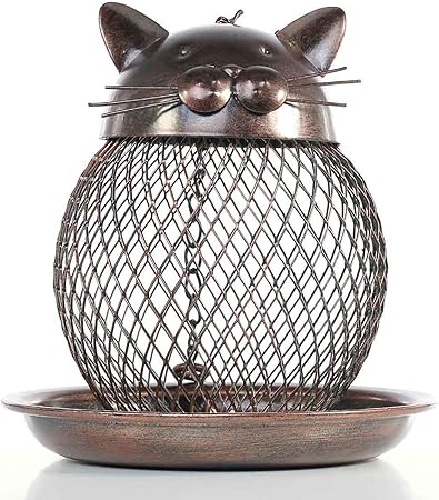 Amazon Com Hanging Metal Cardinal Bird Feeder Birdseeds Caged