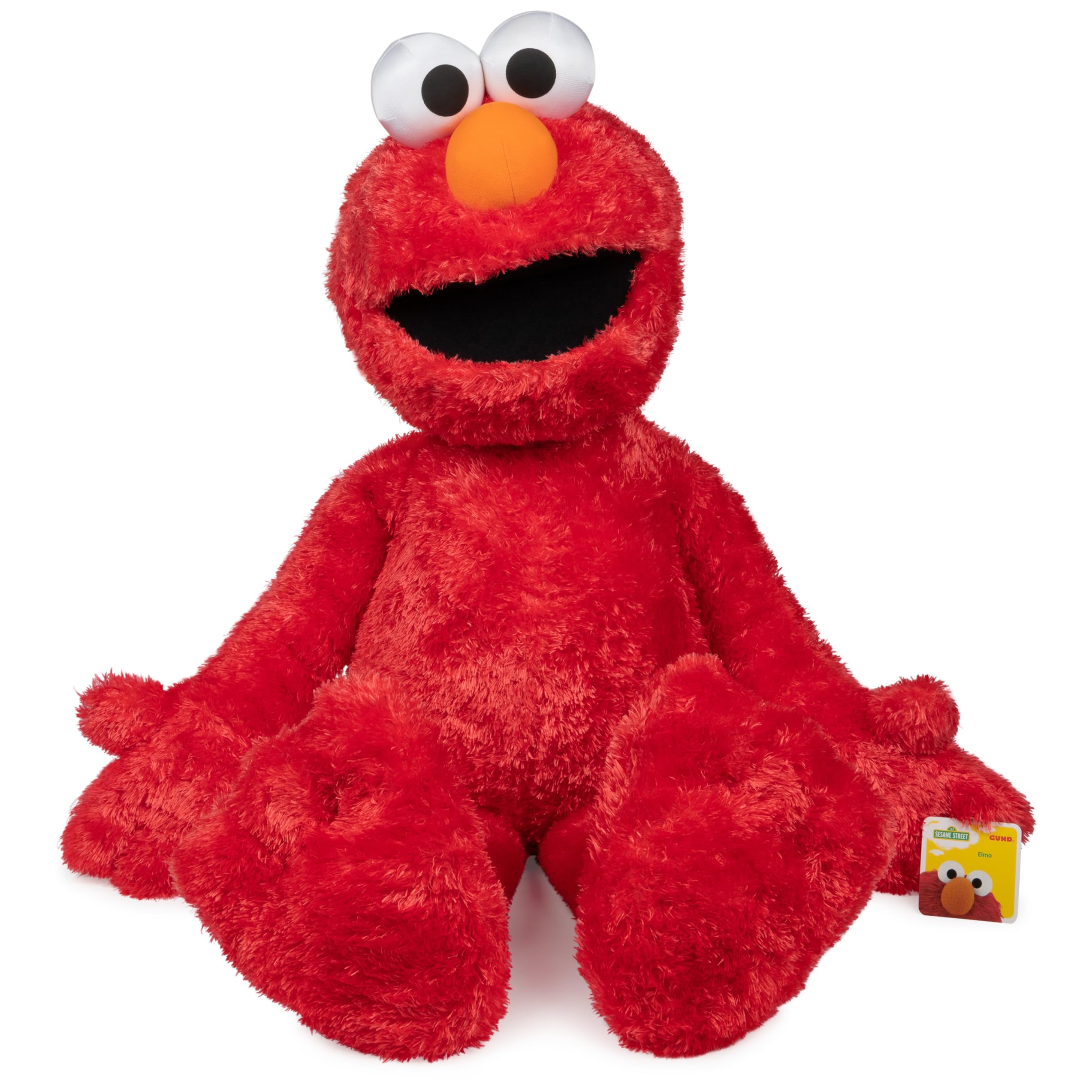GUND Sesame Street Official Jumbo Size Elmo Muppet Plush, Premium Plush Toy for Ages 1 & Up, Red, 41”