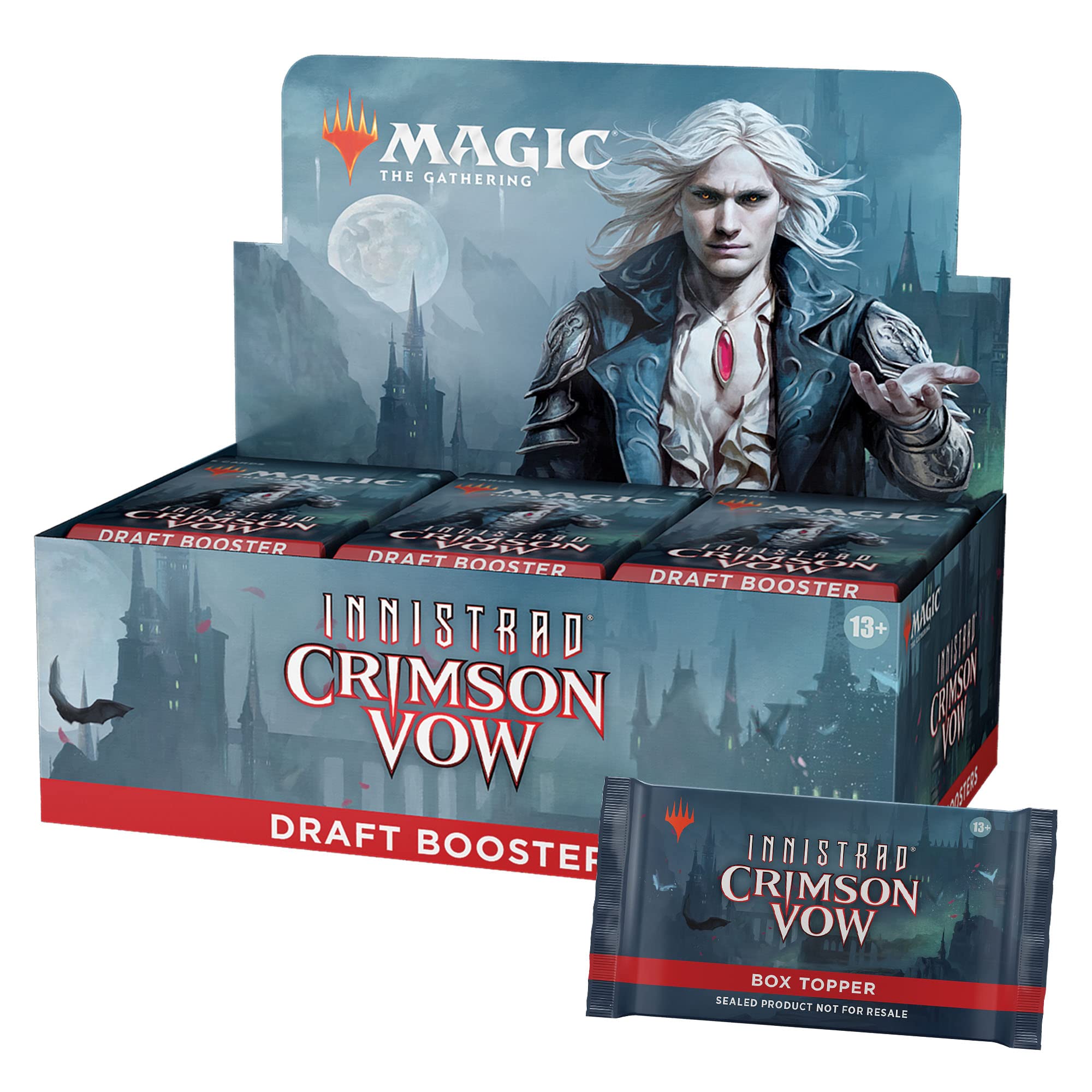 Magic The Gathering C90600000 Box Innistrad Crimson Vow Draft Booster Display of 36 Packs, Multicoloured