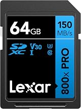 Lexar 64GB 800x SDXC Memory Card 150MB/s Read Write Speed view 1