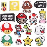 Decorative Patches,16pcs Iron On Patches for Clothing, Embroidered Sew On Super Cute Cartoon Anime Patches for Kids Jackets, Shirts, Backpacks