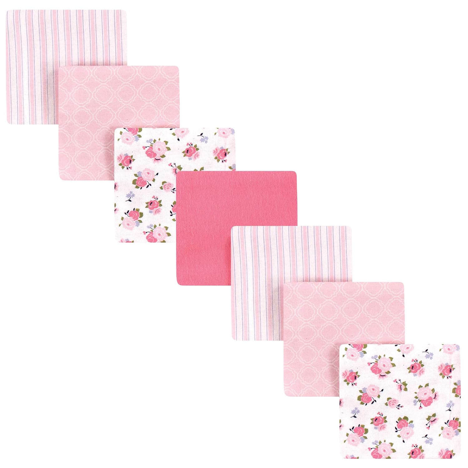 Luvable Friends Unisex Baby Cotton Flannel Receiving Blankets Bundle, Basic Elephant, One Size: Baby