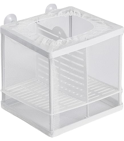 White Nylon Mesh Fish Fry Hatchery Breeder Box Separation Net by XMHF : Pet Supplies