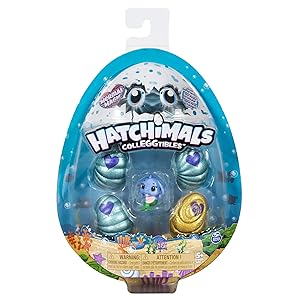 Hatchimals Colleggtibles, Mermal Magic 4 Pack + Bonus with Season 5 for Kids Aged 5 & Up (Styles May Vary)