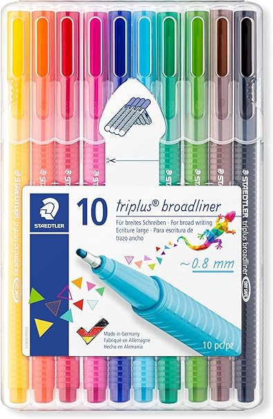 STAEDTLER 338 SB10 - Estuche con rotuladores, Assorted: Amazon.es: Oficina y papelería