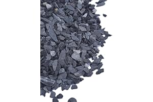 SMALL WORLD SLATE & STONE Natural Slate Stone Gravel 1/8 to 1/4 inch - USA Sourced and Packaged for Basing Models, Wargaming, Mosaic Stone Art, Crafts, Bonsai, Succulents, Miniature or Fairy Gardens, Aquariums (1lb)