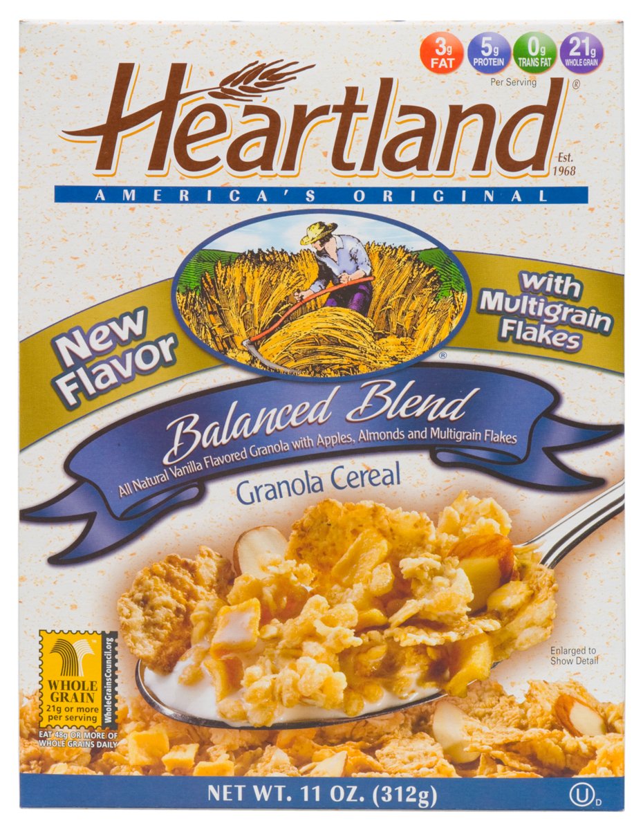 Heartland Granola Cereal, Balanced Blend, 11Ounce Boxes