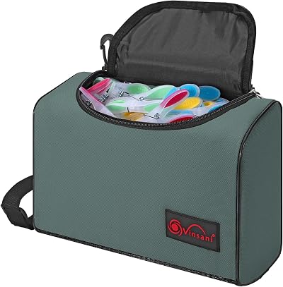 Vinsani Clothes Peg Bag Premium Zipped Waterproof Wearable Organiser Grey
