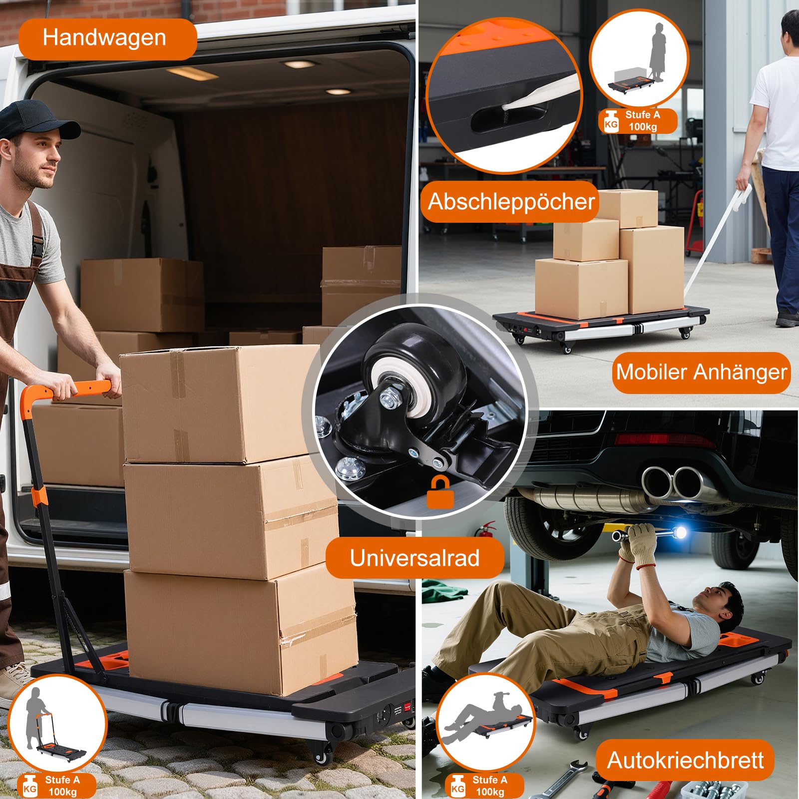 TLGREEN 7 in1 Klappbare Werkbank höhenverstellbar,Tragbare Werkbank Mobil,Arbeitstisch Klappbar,100-200kg Tragkraft,Multifunktionstisch mit 4 pcs Rollen,Werktisch Spanntisch für Werkstatt,Haus,Büro 4