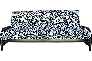 D&D Futon Furniture Full Size Zebra Velboa Futon Mattress Covers, Mattress Protector