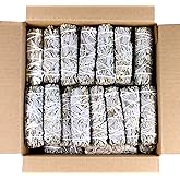 SOUL STICKS 4 Inch 12-Pack Organic California White Sage Smudge Sticks Bulk for Home Cleansing, Negative Energy Removal, Good Energy Meditation & Smudging Rituals | Pure Sage Bundles