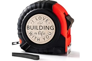 Macorner Tape Measure Husband Gifts, Birthday Gifts for Husband from Wife, Boyfriend Gifts, Groom Gifts from Bride on Wedding Day, 16.4 inch Tape Measure Gift for Birthday, Christmas, Fathers Day