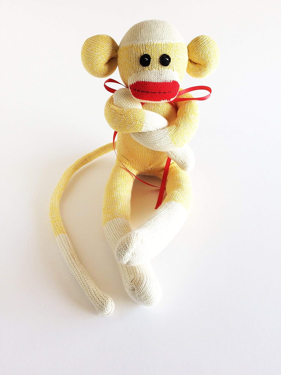 yellow sock monkey