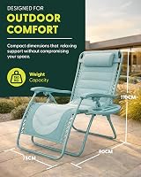 KEPLIN Set of 2 XXL Premium Heavy Duty Padded Zero Gravity Chairs view 2