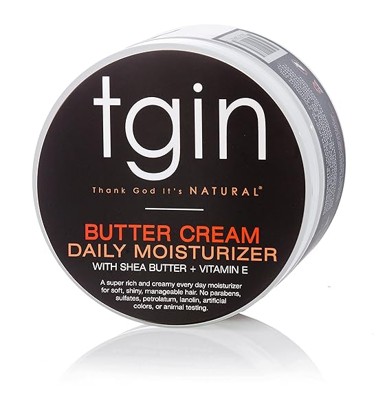 TGIN BUTTER CREAM DAILY MOISTURIZER FOR CURLY, COILY AND WAVY HAIR, RICH MOISTURE FOR DRY HAIR AND DEFINED CURLS, 12 OZ