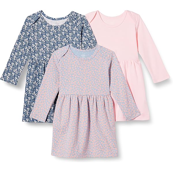 blue palm tree dress Girls Watercolor Flora Smock Sundress main image 0