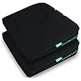 IHEALTHCOMFORT Portable Office Chair Car Wedge Seat Cushion Coccyx Memory Foam Wellness Cushion for Home Office Chair Car Seat Wheerchair (2Pack 16x13.7)