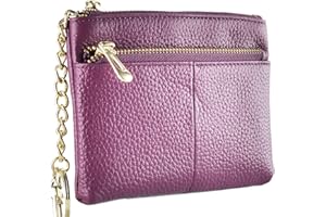 Beurlike Womens RFID Coin Purse Change Wallet Small Leather Card Holder Keychain