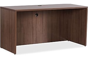 Lorell Essentials Series Walnut Credenza Shell