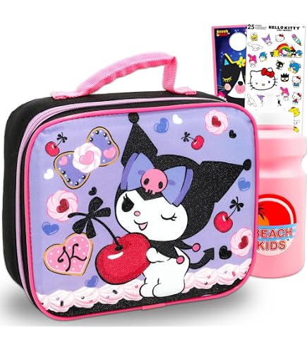 Scatola Bento Kawaii Cinnamoroll Melody Kuromi | Lunch Box Con Scomparti E Maniglia | Contenitore Per Snack 20x13x8 Cm - 2