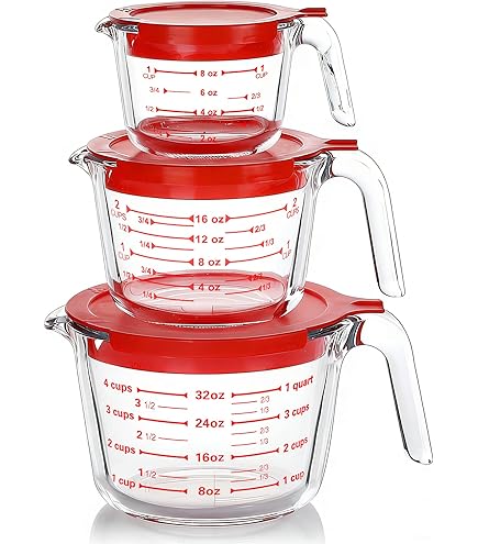 Amazon.com: Pyrex Essentials (2-Pack) Glass Measuring Cups Set, (1