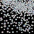 1400 Pieces Dewdrop Water Droplets Embellishments Dewdrop Simulation Round Waterdrop Resin Beads for DIY Scrapbooking Crafts Cell Phone Case Card Making(AB Color)