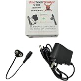 9V Battery Eliminator Kit, 500mA AC/DC Adapter, Connector and 42in Cord