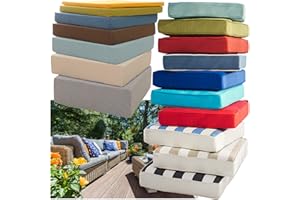 Custom Size Bench Cushion Cover, Cushion Covers for Indoor and Outdoor Use, Optional