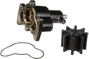 Quicksilver 8M0139984 Brass Water Pump Housing for V-6 and V-8 MerCruiser Engines: (305, 350 and 496 CID, 2000-2016)