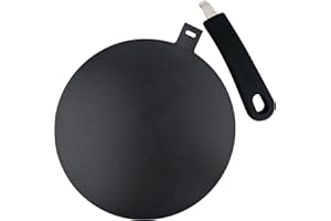 AMVINER Heat Diffuser for Glass Cooktop, Induction Cooktop Adapter Plate for Moka Pot and Pans, Spray Teflon Paint with Detachable Handle, 9.45 Inches