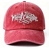 JYNBELSOR Christmas Baseball Cap Xmas Hat for Men Women, Funny Embroidered Cotton Adjustable Santa Hat