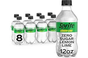 Sprite Zero Sugar Lemon Lime Diet Soda Pop Soft Drinks, 12 fl oz, 8 Pack