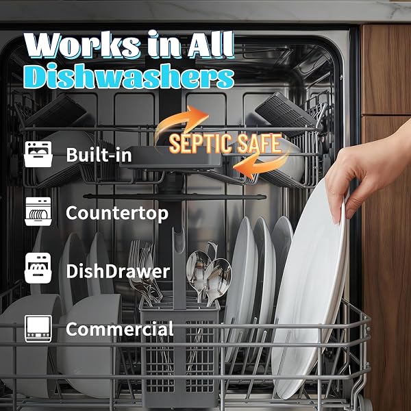 DISHWASHER DETERGENT POWDER + BOOSTER, 90 LOADS | PLASTIC-FREE, ECO-FRIENDLY DISHWASHER SOAP – PODS ALTERNATIVE, CONCENTRATED PLANT-BASED ENZYMES – CUTS GREASE & GRIME, NO WATER SPOTS (FRAGRANCE-FREE)