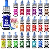 20 Colors Bath Bomb Soap Dye - Wayin Liquid Based Soap Colorant, Food Grade Coloring, Skin Safe, Vibrant Neon Soap Coloring f