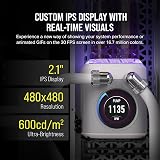 Corsair iCUE LINK XD5 RGB ELITE LCD D5 Pump Reservoir 440ml 480x480 IPS White view 4