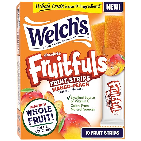 WELCH’S ABSOLUTE FRUITFULS FRUIT STRIPS, TASTY DRIED FRUIT...