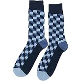 SockFly Diamond Dress Socks Funny Novelty Crazy Fun Design Men Size 8-12 Cotton Casual Crew Colorful Funky Gift for Men