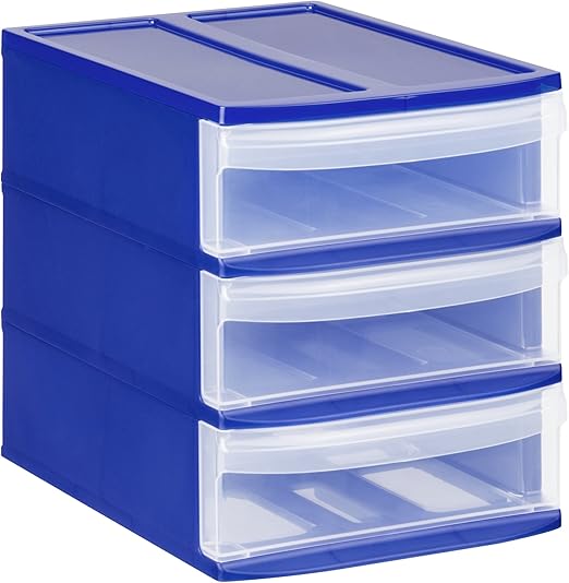 Rotho Schubladenbox Systemix Tower aus Kunststoff, Ablagebox Grösse S