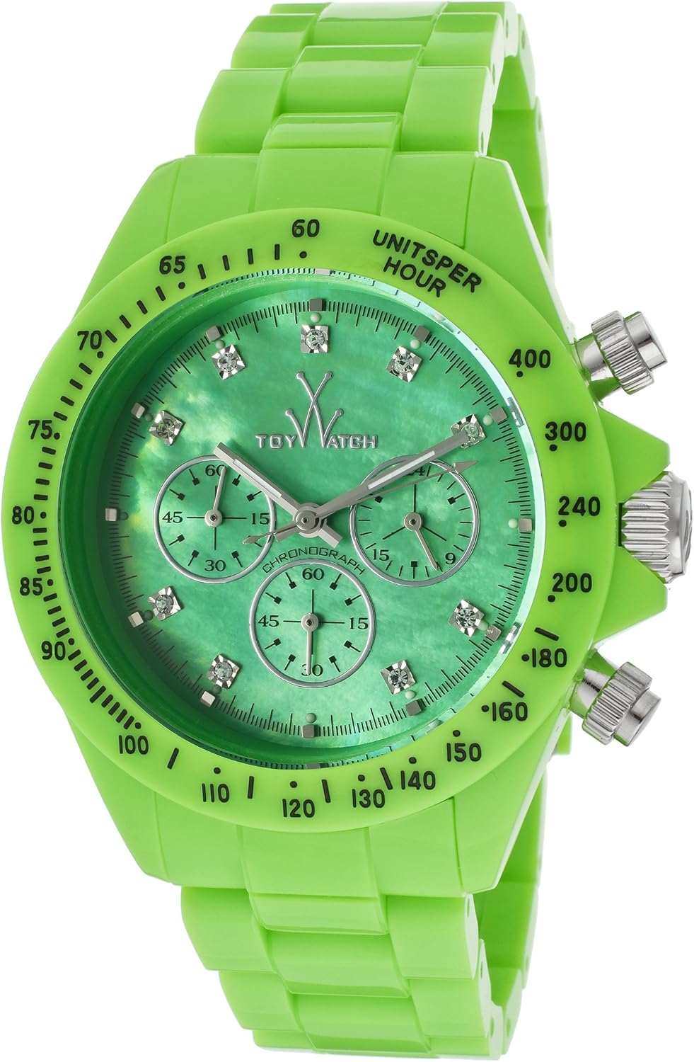 ToyWatch Fluo Chronograph Watch FL11GR All Green Unisex