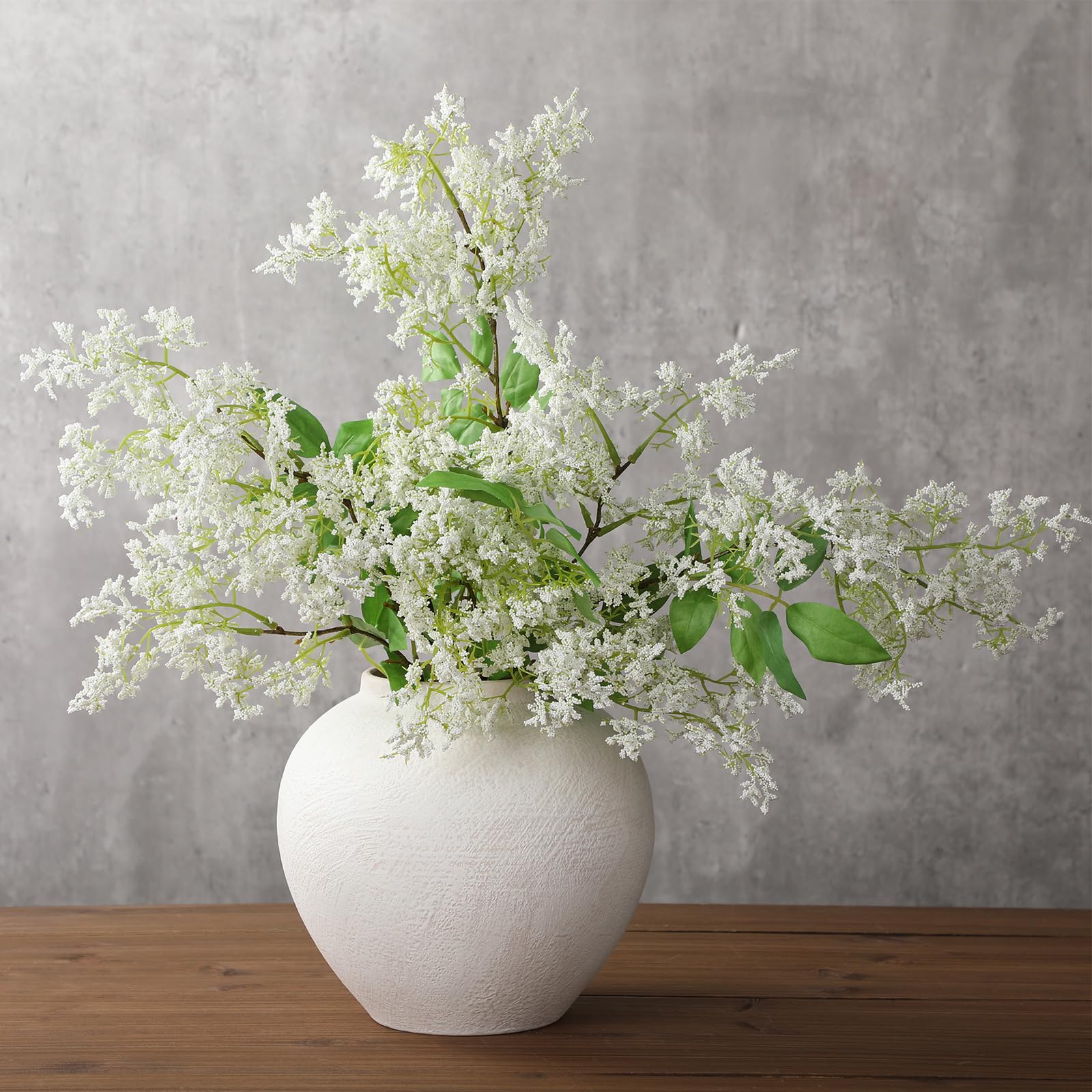Photo 1 of ***VASE NOT INCLUDED***Zeyune 3 Pcs Artificial Berry Stem Faux Berry Picks Branches Fake Plum Stem Sedum Spray DIY Floral Arrangement for Holiday Farmhouse Mantel Harvest Decoration(White)***VASE NOT INCLUDED***