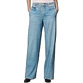 FUNTOUR Womens French Terry Wide Leg Sweatpants Jeans Stretch Breathable Comfort Pants for Casual & Workout Y2K Clothes