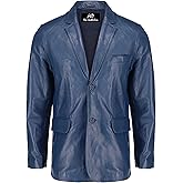 Jild Lambskin Leather Jacket Men Casual Coat – Notched Collar Classic Bond’s Style Ultimate Leather Blazer for Men