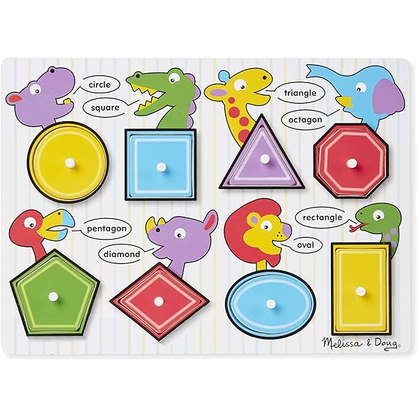 melissa and doug geometric shapes puzzle