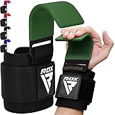 RDX Weight Lifting Hooks for Deadlifting (Pair) - 600Lbs Capacity - 8MM Neoprene Wrist Support Wraps - Grip Enhancer for Pull